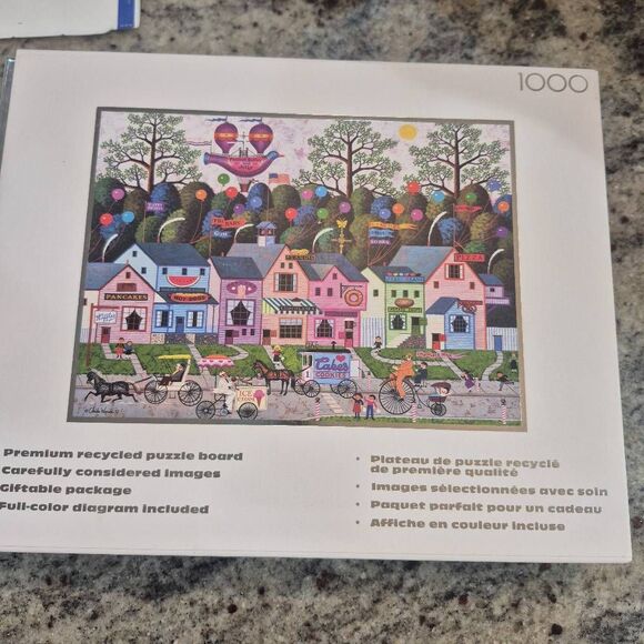 Buffalo Games Charles Wysocki Confection Street 1000 pc Jigsaw Puzzle Limited Ed - Picture 8 of 10